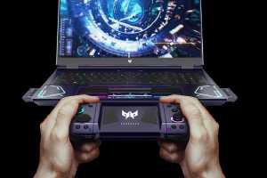 Acer concept laptop's touchpad pops out as a gaming controller