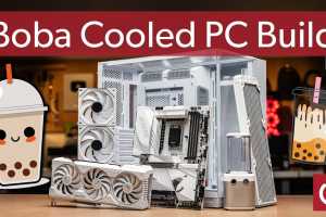 Watch PCWorld build a boba tea-cooled gaming rig