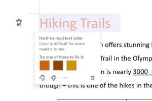 A Microsoft 365 accessibility assistant will make content easier to see