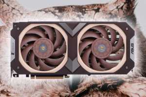 The Asus Noctua RTX 4080 Super is beautiful in brown