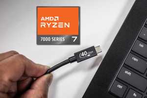 It's here! Testing the first AMD laptop with USB4