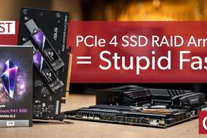 Building a PCIe 4.0 RAID array is stupid fun
