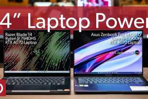 14-inch RTX 4070 laptop face-off: Asus versus Razer