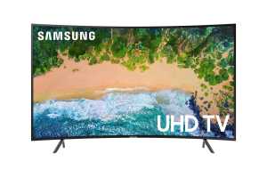 Immerse yourself in 4K HDR with this 55-inch Samsung curved Smart TV for 50% off